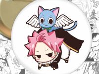 круглый значок Нацу и Хэппи Хвост Феи Fairy Tail  002973 