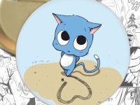 круглый значок Хэппи Хвост Феи Fairy Tail  002974 