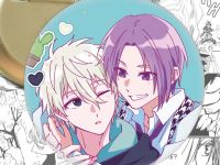 Значок Сэйсиро Наги с Рэо Микагэ Синяя тюрьма Blue Lock 003032