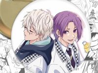 Значок Сэйсиро Наги с Рэо Микагэ Синяя тюрьма Blue Lock 003039