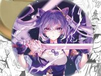 Значок Ке Цин Genshin Impact 003111 Круглий
