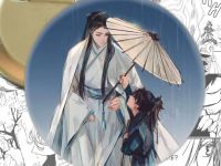 Значок Хаскі та його Вчитель Білий Кіт 003146