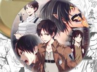 Круглый значок Атака Титанов Attack on Titan 003169