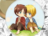 Круглый значок Атака Титанов Attack on Titan 003173