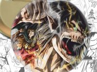 Круглый значок Атака Титанов Attack on Titan 003174