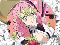 Значок Міцурі Клинок, що розтинає демонів Demon Slayer 003347 Круглий