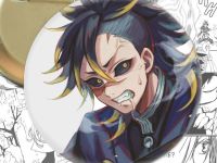 Значок Муічіро Клинок, що розтинає демонів Demon Slayer 003349 Круглий