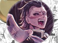 Круглый значок Клинок, рассекающий демонов Demon Slayer 003360