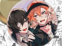 Круглый значок Bungo Stray Dogs 003373