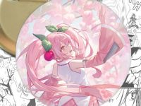 круглый значок Сакура Мику Sakura Miku 003471 