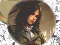 Rуглый значок Пик Фингер Атака Титанов Attack on Titan 003496