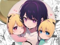 Значок Ай Хошино с близнецами, Звёздное дитя Oshi no Ko 003553