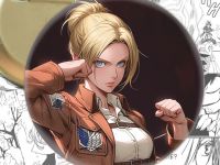 Значок Атака Енні Леонхарт Титанів Attack on Titan 003636