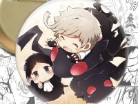 Круглий Значок Bungo Stray Dogs Акутагава та Ацуши 003644 