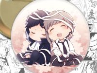 Круглый значок Bungo Stray Dogs Акутагава и Ацуши 003646