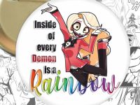 Круглий значок Hazbin Hotel 003659