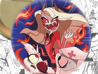 Круглий значок Hazbin Hotel 003698