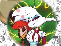 Круглий значок Hazbin Hotel 003699