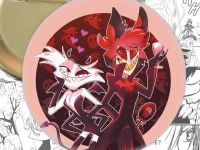 Круглий значок Hazbin Hotel 003701