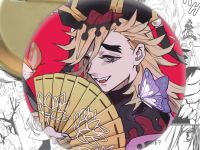 Значок Доума Клинок, що розтинає демонів Demon Slayer 003708 Круглий