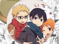 Круглый значок Haikyuu!! Волейбол!! 003782