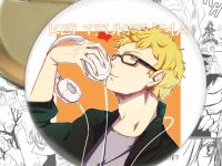 Круглый значок Haikyuu!! Цукишима Волейбол!! 003784