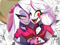 Круглий значок Hazbin Hotel 003809