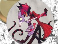 Круглий значок Hazbin Hotel 003812