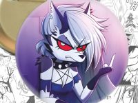 Круглий значок Луна Пекельний Босс Helluva Boss 003818