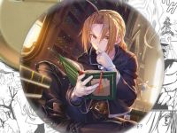 Круглый значок Эдвард Элрик Fullmetal Alchemist 003827