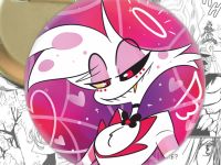 Круглий значок Енджел Даст Hazbin Hotel 003841