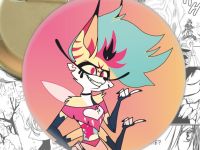 Круглий значок Пекельний Босс Helluva Boss 003858