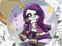 Круглый значок Санс Undertale 003890