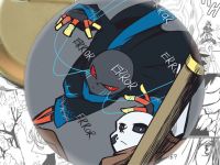 Круглый значок Санс Undertale 003895