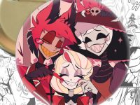 Значок Готель Газбін Чарлі Ліліт  Аластор Hazbin Hotel 003977