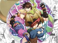 Значок Джозеф Джостар та Цезарь ДжоДжо Jojo's Bizarre Adventure 004023 Круглий