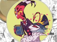 Значок Столас и Блиц Адский Босс Helluva Boss 004033