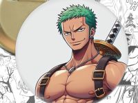 Круглий Значок Зоро One Piece 004037