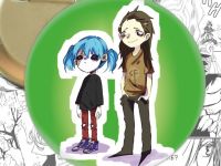 Круглый значок Sally Face 004049