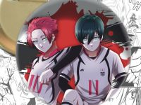 Значок Ітоші Рін та Сае  Синя в'язниця Blue Lock 004176