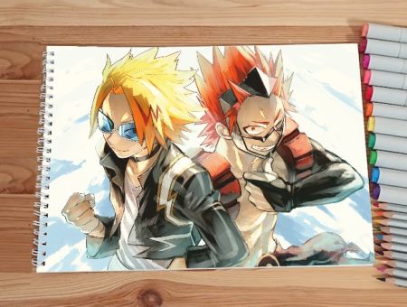 Альбом Моя геройська академія Boku no Hero Academia №0008 Денкі та Ейджіро