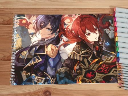 Альбом Геншин Імпакт Genshin Impact №0013 Ділюк та Кейа 