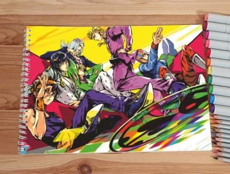 Альбом Неймовірні пригоди ДжоДжо Jojo's Bizarre Adventure №0026 Золотий вітер