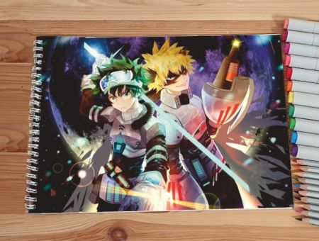 Альбом Моя геройська академія Boku no Hero Academia №0038 Мідорія та Бакуго 