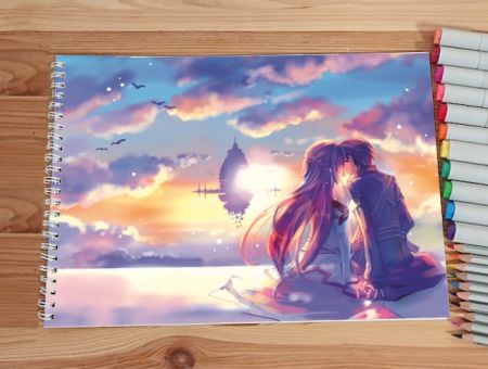 Альбом Майстер меча онлайн Sword Art Online №0049 Асуна та Кіріто