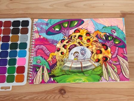 Для акварелі - 12 сторінок щільність 200г/м 