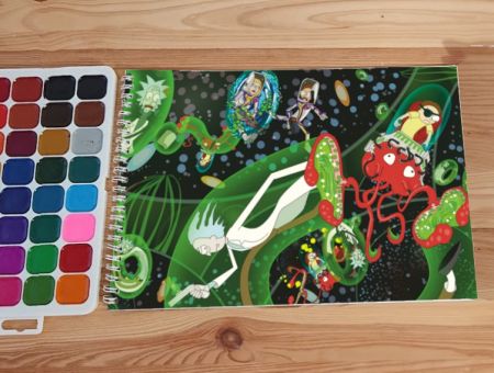 Для акварелі - 12 сторінок щільність 200г/м 