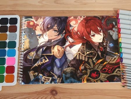 Альбом Геншин Імпакт Genshin Impact №0013 Ділюк та Кейа 