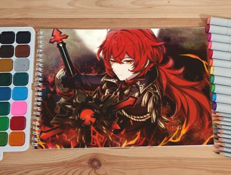 Альбом Геншин Імпакт Genshin Impact №0018 Ділюк