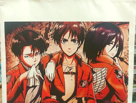 Сумка Шопер Атака Титанів Леві, Мікаса , Ерен Attack on Titan 4629 